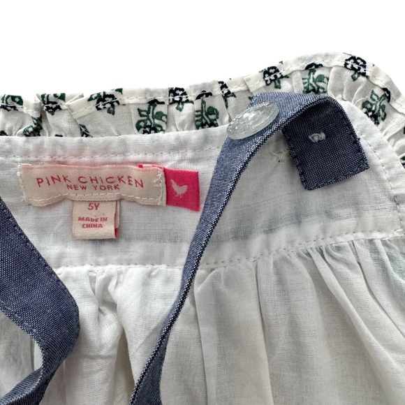 Pink Chicken Renata Green Striped Sleeveless Dress size 5 - Picture 5 of 8